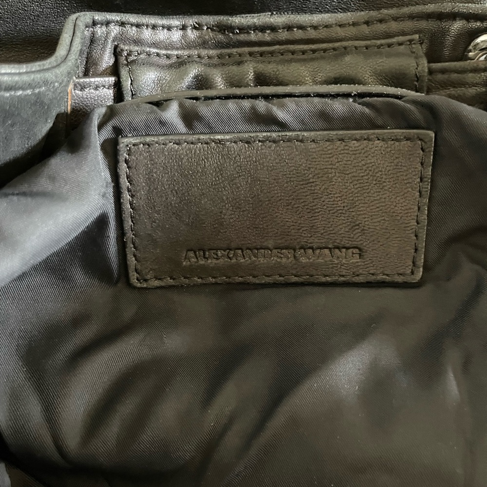 Alexander wang, lamb skin, black back pack - Picture 4 of 4